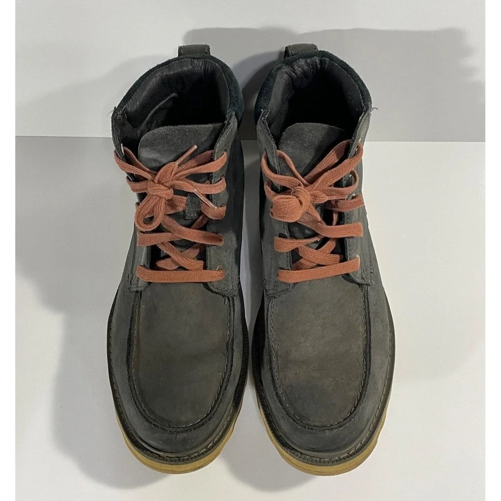 Sorel Mens Size 9.5 Caribou Mod Chukka Boot Waterproof Suede & Nylon Grey